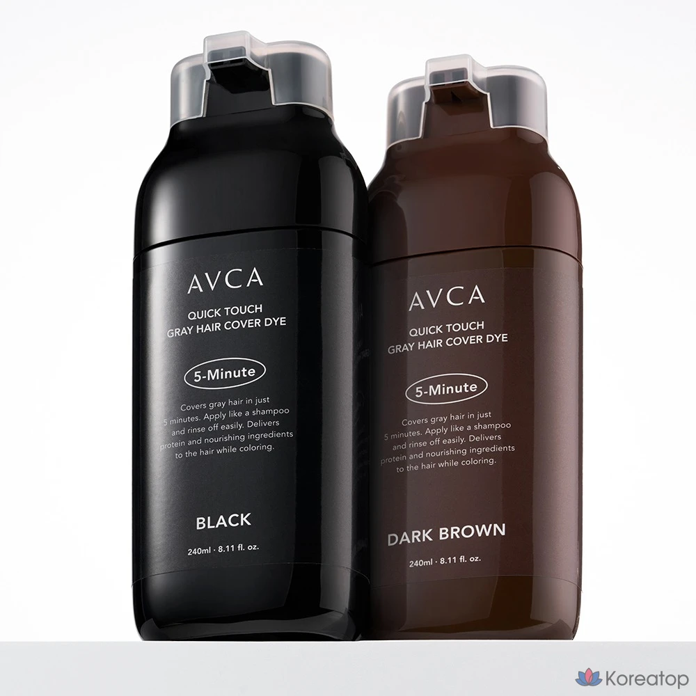 Краска для волос AVCA Quick Touch 5-Minute Gray Cover, 240 мл, черная, 1 шт.