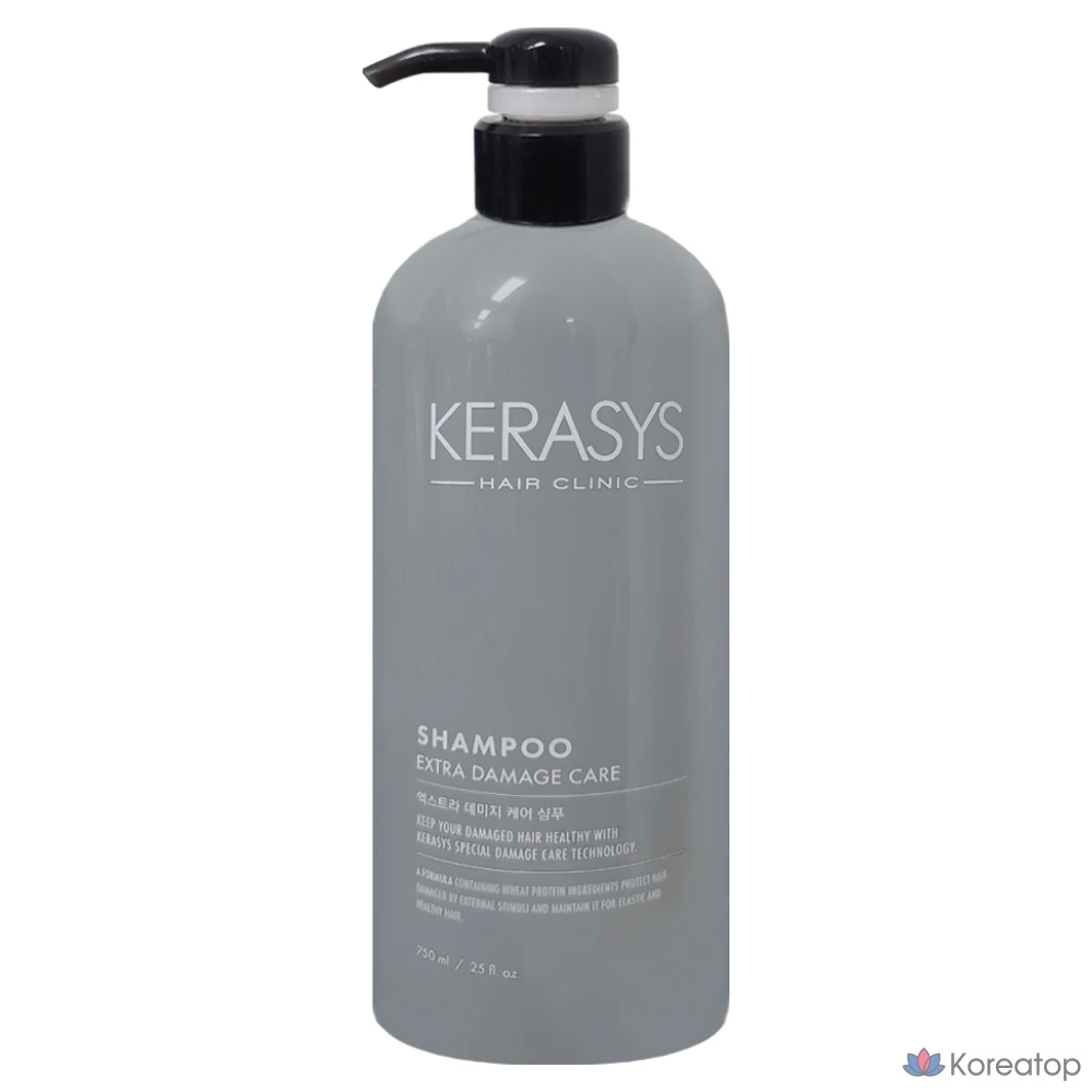 Шампунь KeraSys Extra Damage Care Plus с фруктово-амброво-цветочным восточным ароматом, 750 мл, 1 шт.