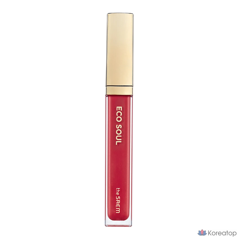 Блеск для губ The Saem Eco Soul Shine, PK03 Modern Fig, 4,3 г, 1 шт.