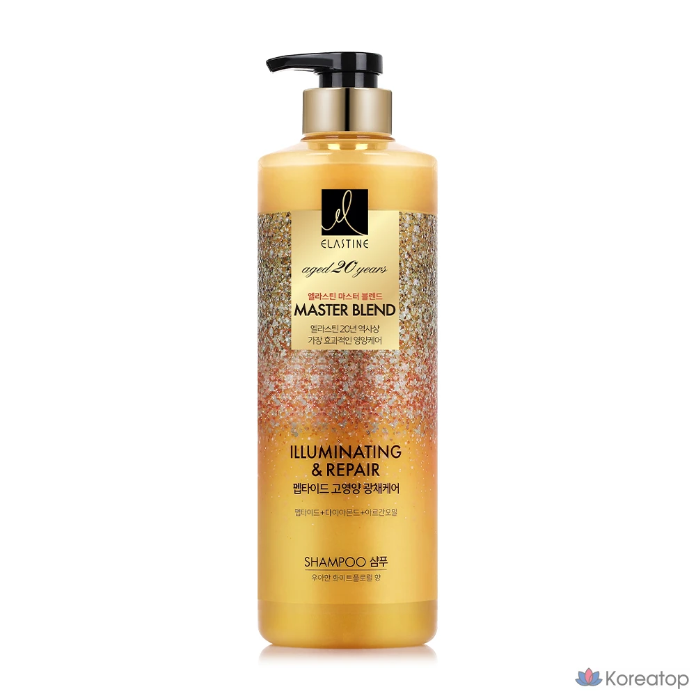 Шампунь Elastine Master Blend Peptide High-Nutrient с высоким содержанием питательных веществ, аромат «Белый цветок», 770 мл, 1 шт.