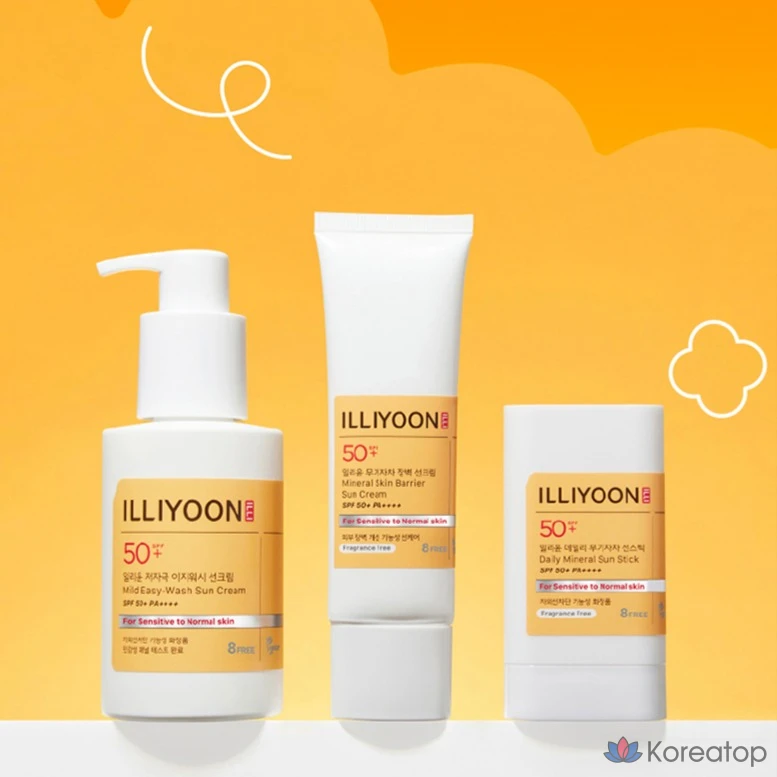Солнцезащитный крем Illiyoon Low-Irritation Easy Wash SPF50+ PA++++, 150 мл, 1 шт.