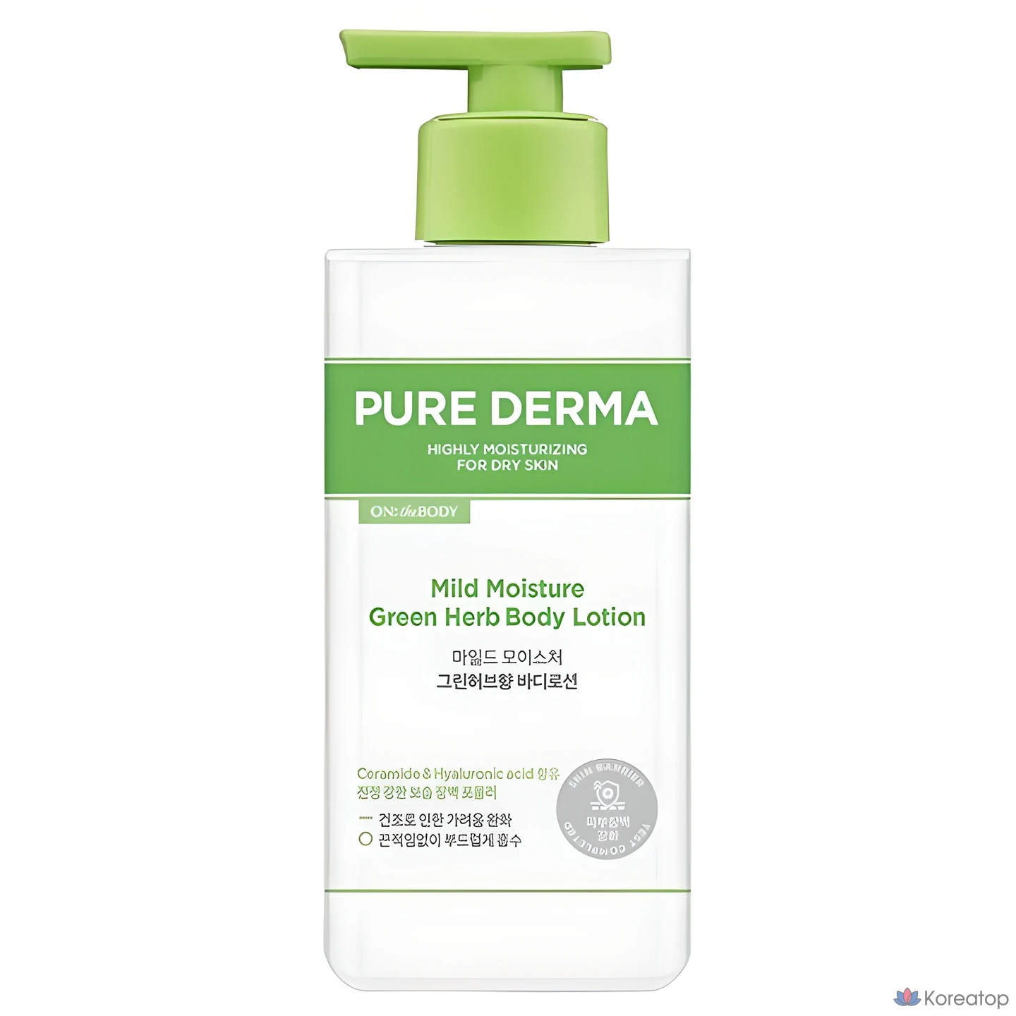 Увлажняющий лосьон для тела Pure Derma Mild Moisture с ароматом зеленых трав, 400 мл, 1 шт.