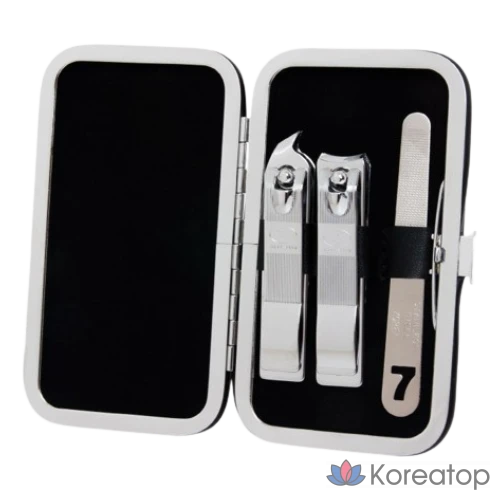 Набор для ухода Three Seven 777 Nail Clipper Set KR-351, Black, 1 шт.
