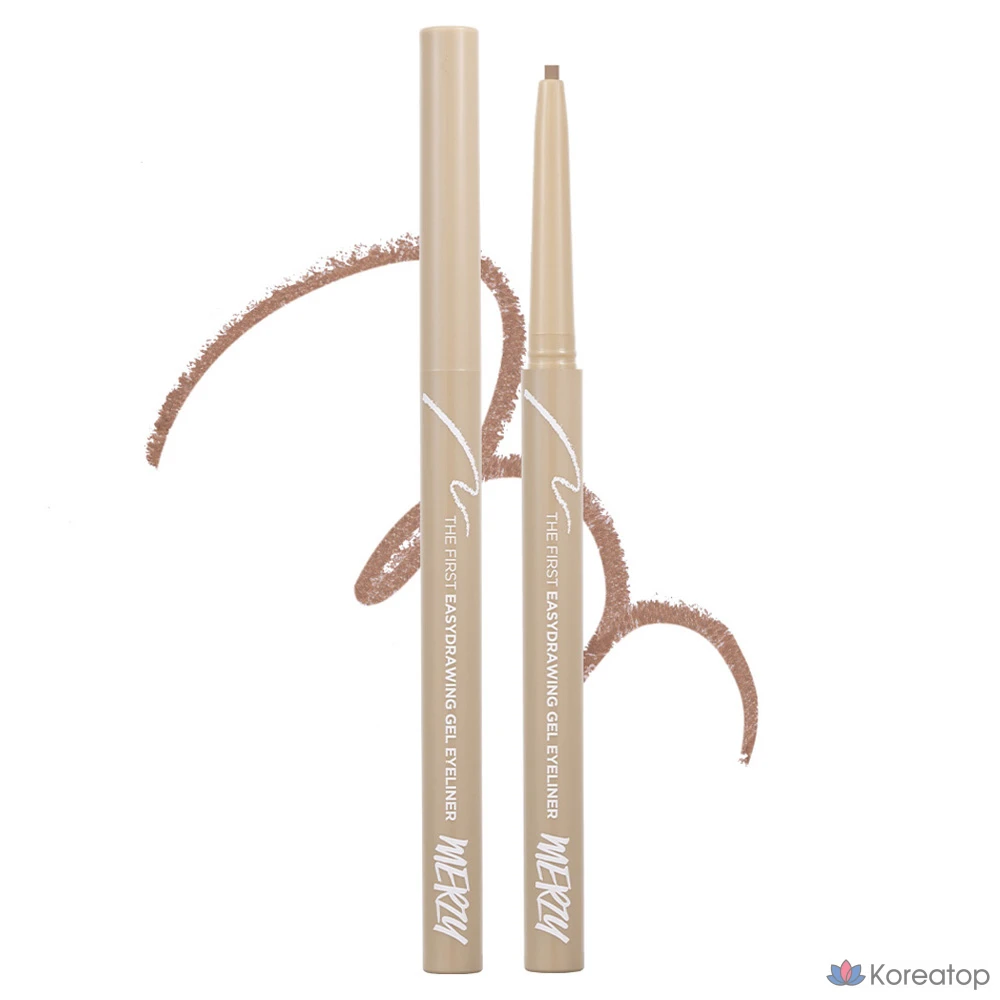 Гелевая подводка для глаз MERZY the First Easy Drawing Gel Eyeliner 0.14g, EG6 Pecan, 1 шт.