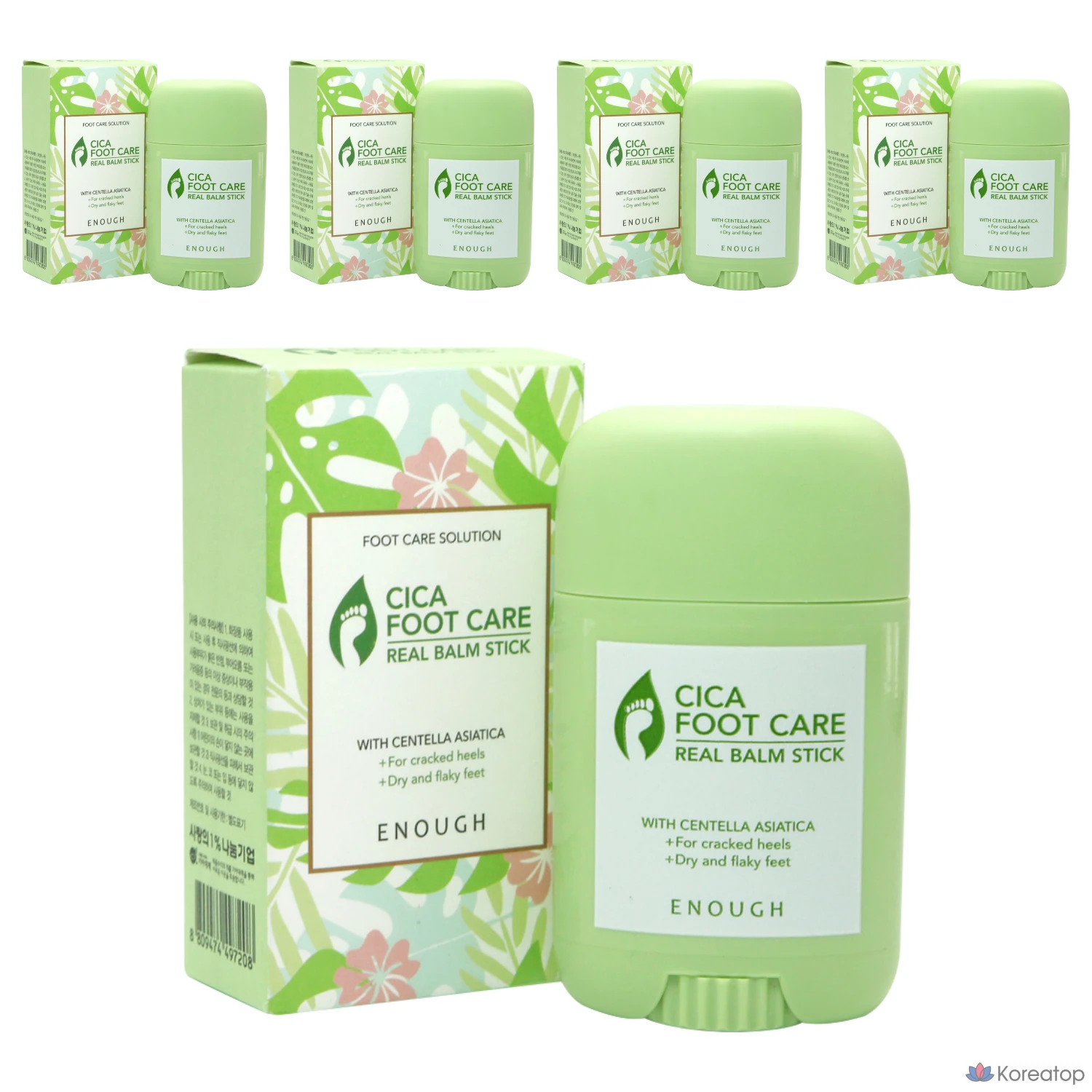 ENOUGH Cica Foot Care Real Balm Stick, 1 упаковка, 5 штук, 20 мл