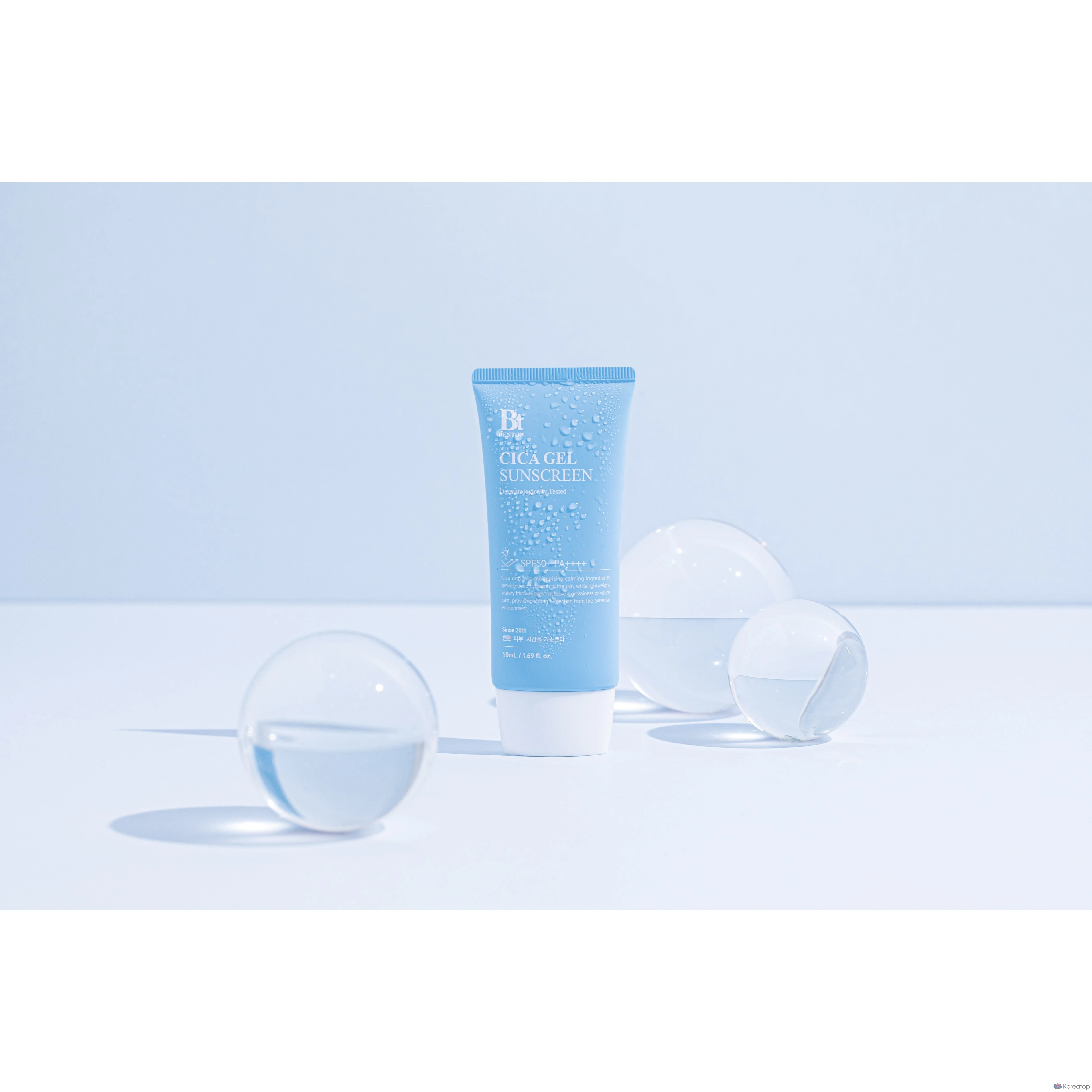 Увлажняющая солнцезащитная сыворотка Benton Cica, солнцезащитный крем SPF50+ PA++++, 50 мл, 1 шт.