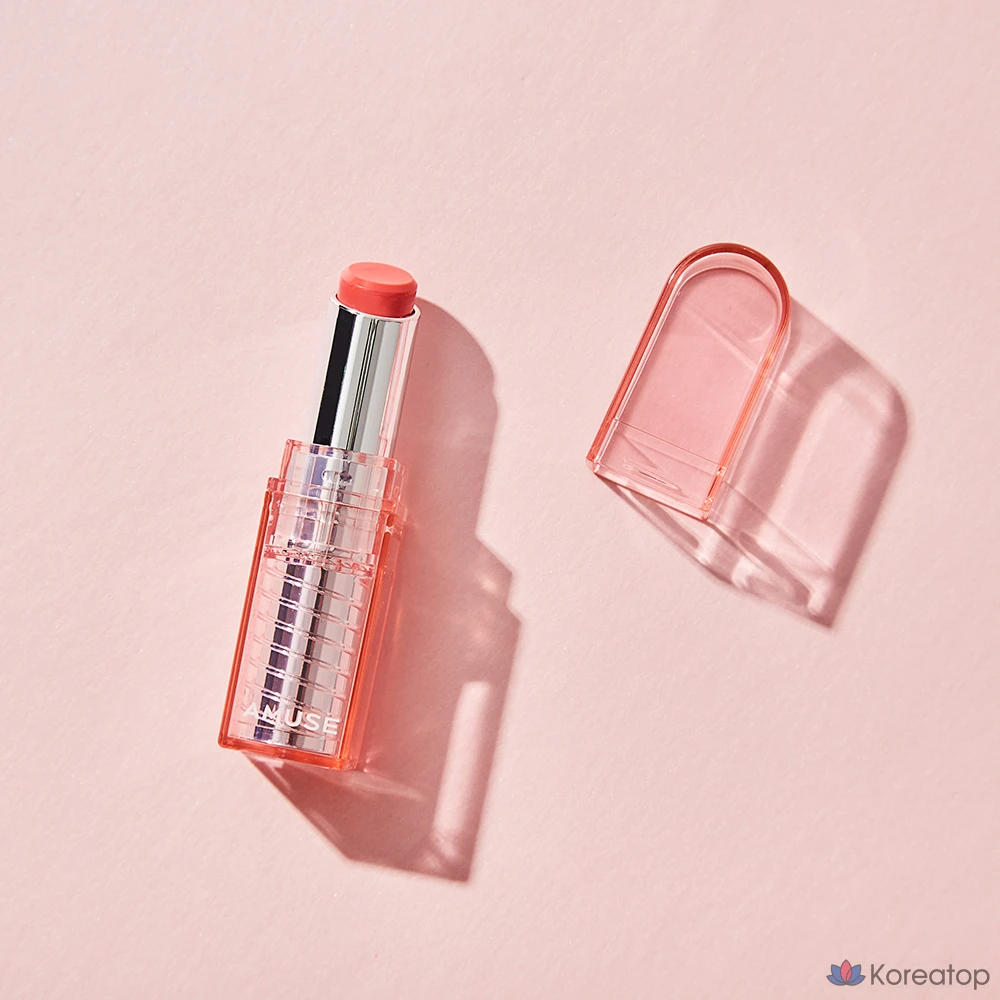 Бальзам для губ AMUSE Dew Lip Balm, оттенок 02 Peach Balm, 3.2 г, 1 шт.