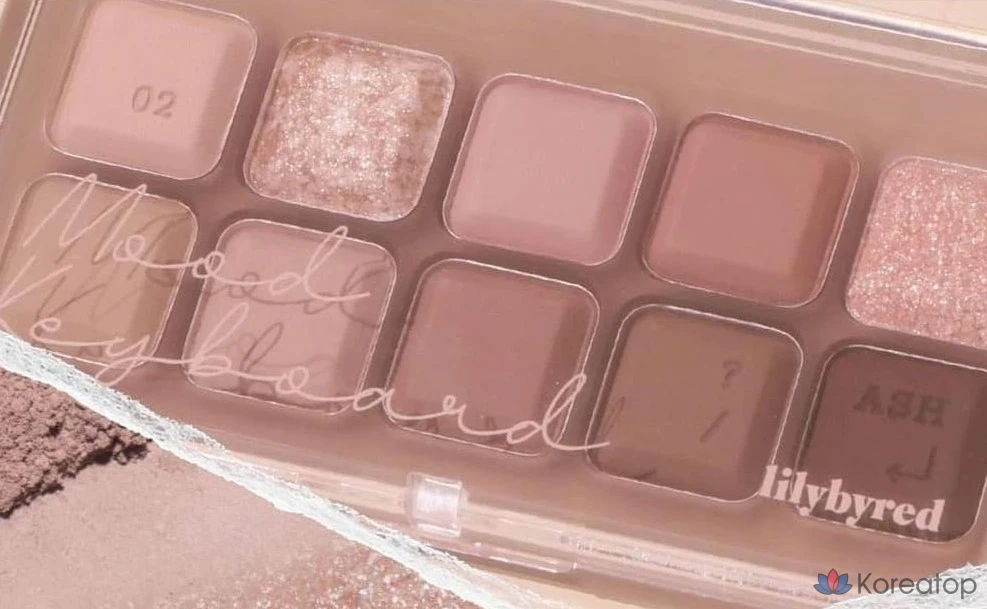 Палитра для век Lilybyred Mood Keyboard Eye Palette, оттенок 00 Angel Core, 1 шт., фото 7