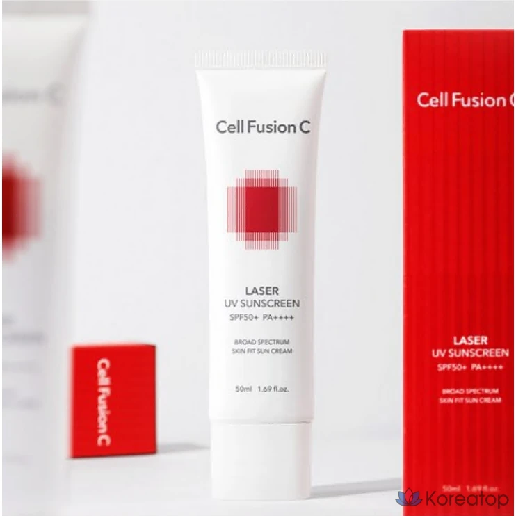 Солнцезащитный крем Cellfusion C Laser UV Sunscreen SPF50+ PA++++ 50 мл x 2 шт. + 20 мл, 1 шт.