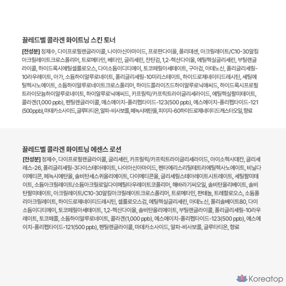 Набор для ухода Cledbel Collagen Whitening 4-piece Set (Skin Toner + Essence Lotion + Serum + Cream), 2 шт., фото 9