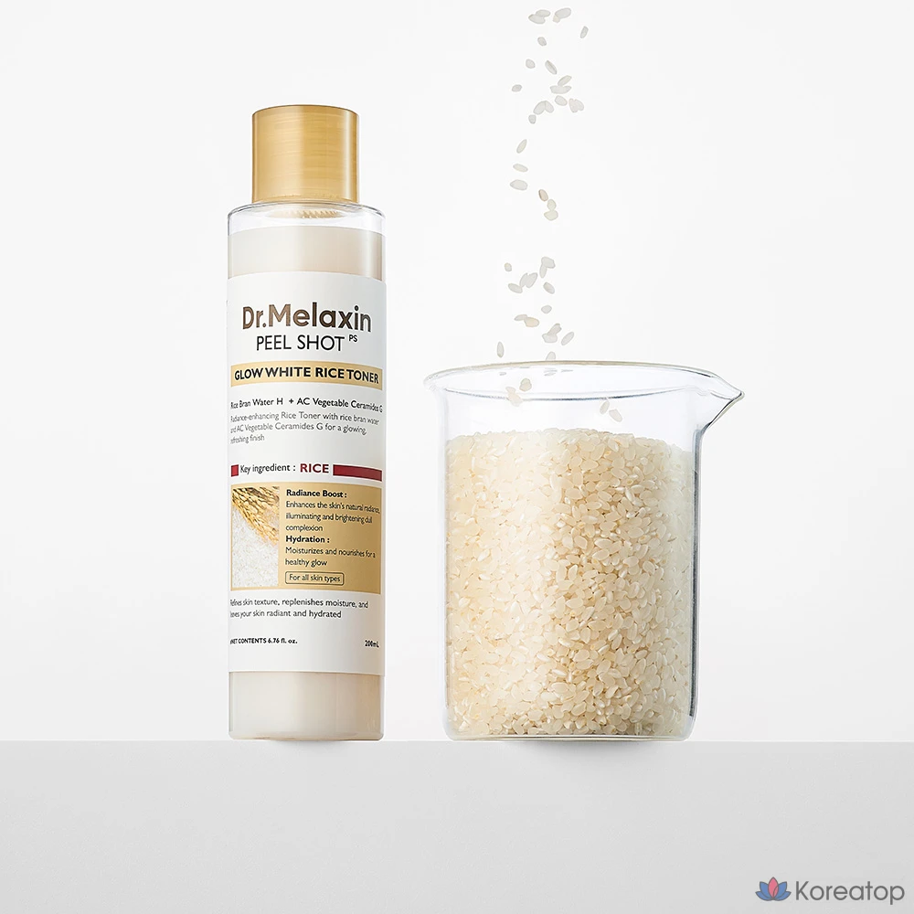 Тоник для лица Dr.Melaxin Peelshot Rice Skin Toner, 1 шт., 200 мл