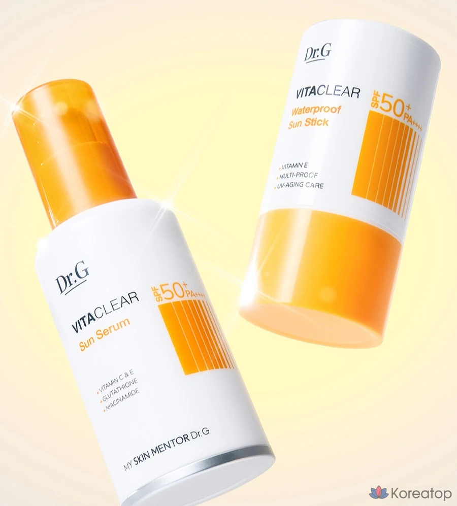 Солнцезащитный стик Dr.G Vita Clear Waterproof Sun Stick SPF50+ PA++++, 21 г, 1 шт.