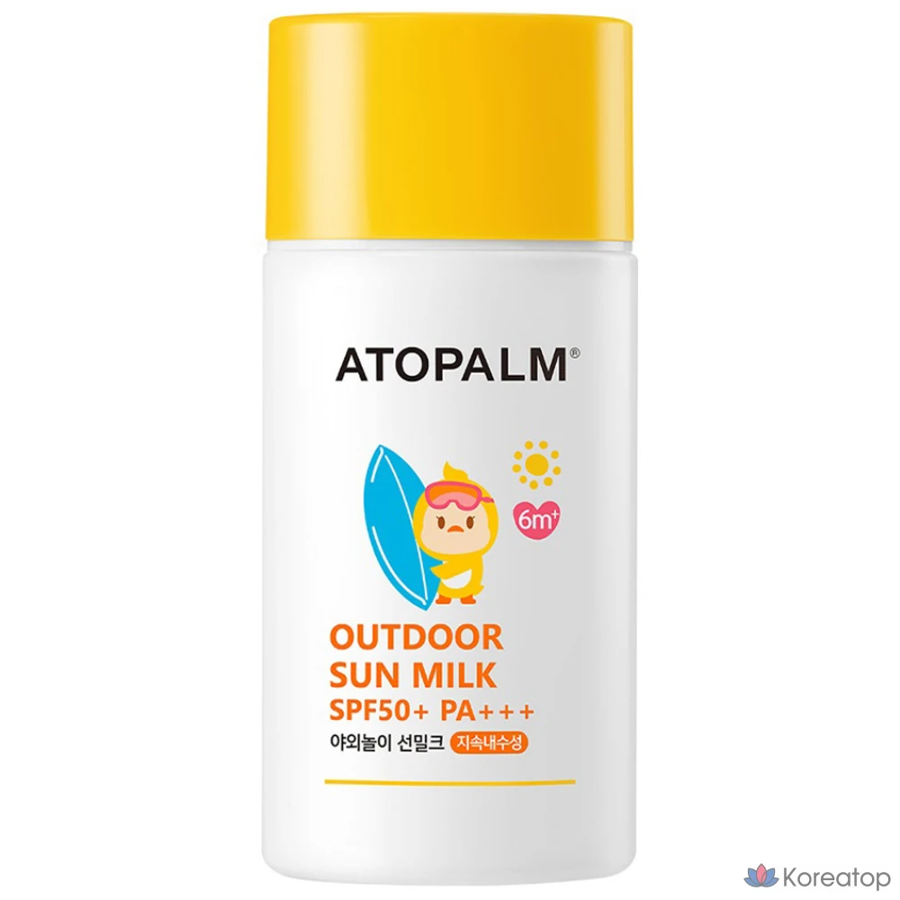 Солнцезащитное молочко Atopalm Outdoor Play для малышей, водостойкое, SPF50+ PA+++, 55 г, 1 шт.