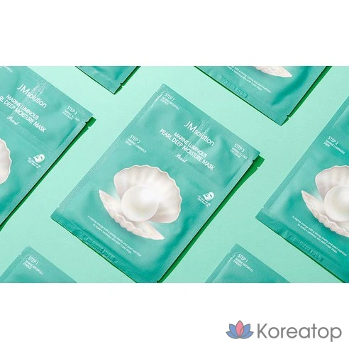 Трёхшаговая увлажняющая маска с экстрактом жемчуга JMsolution Marine Luminous Pearl Deep Moisture Mask