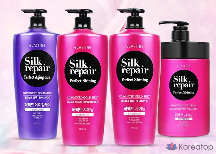 Elastine Silk Repair Perfect Shining Gold Silk Treatment, 1 л, 1 шт., фото 3