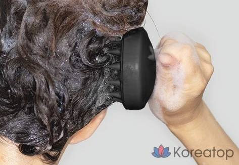 Щетка для чистки кожи головы и окрашивания волос Dr. Banggiwon, черная, 1 шт.