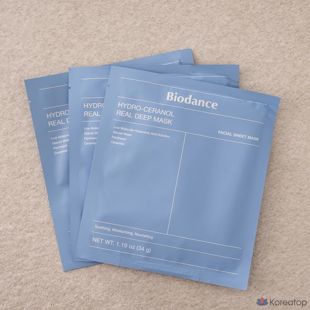 Тканевая маска для лица Biodance Hydro Cera-Nol Real Deep Mask, 30 шт., фото 2