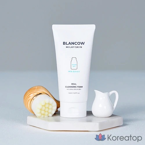 Очищающая пенка Blancow Real Milk Cleansing Foam, 1 шт., 150 мл.