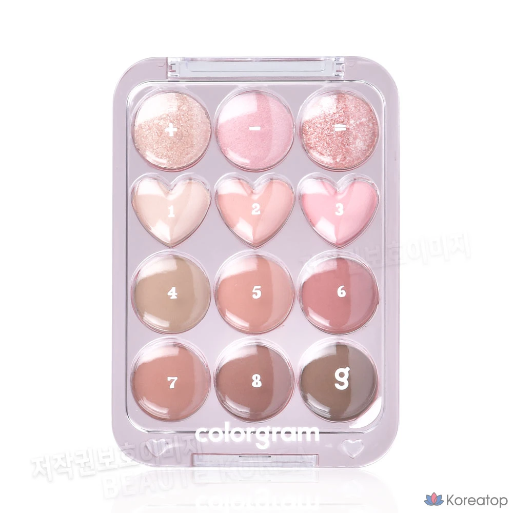 Палитра для глаз Colorogram, 02 Pinkthe Mob Love, 1 шт.