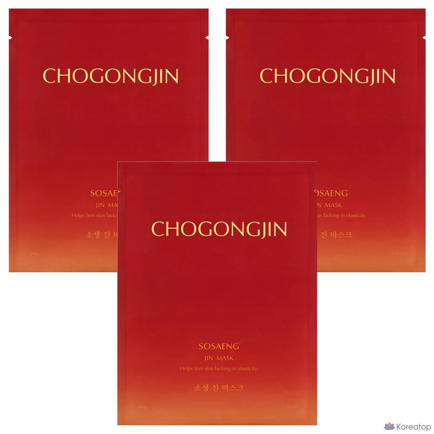 Маска Missha Chogongjin Reviving Jin Mask, 40 г, 1 упаковка, 3 штуки