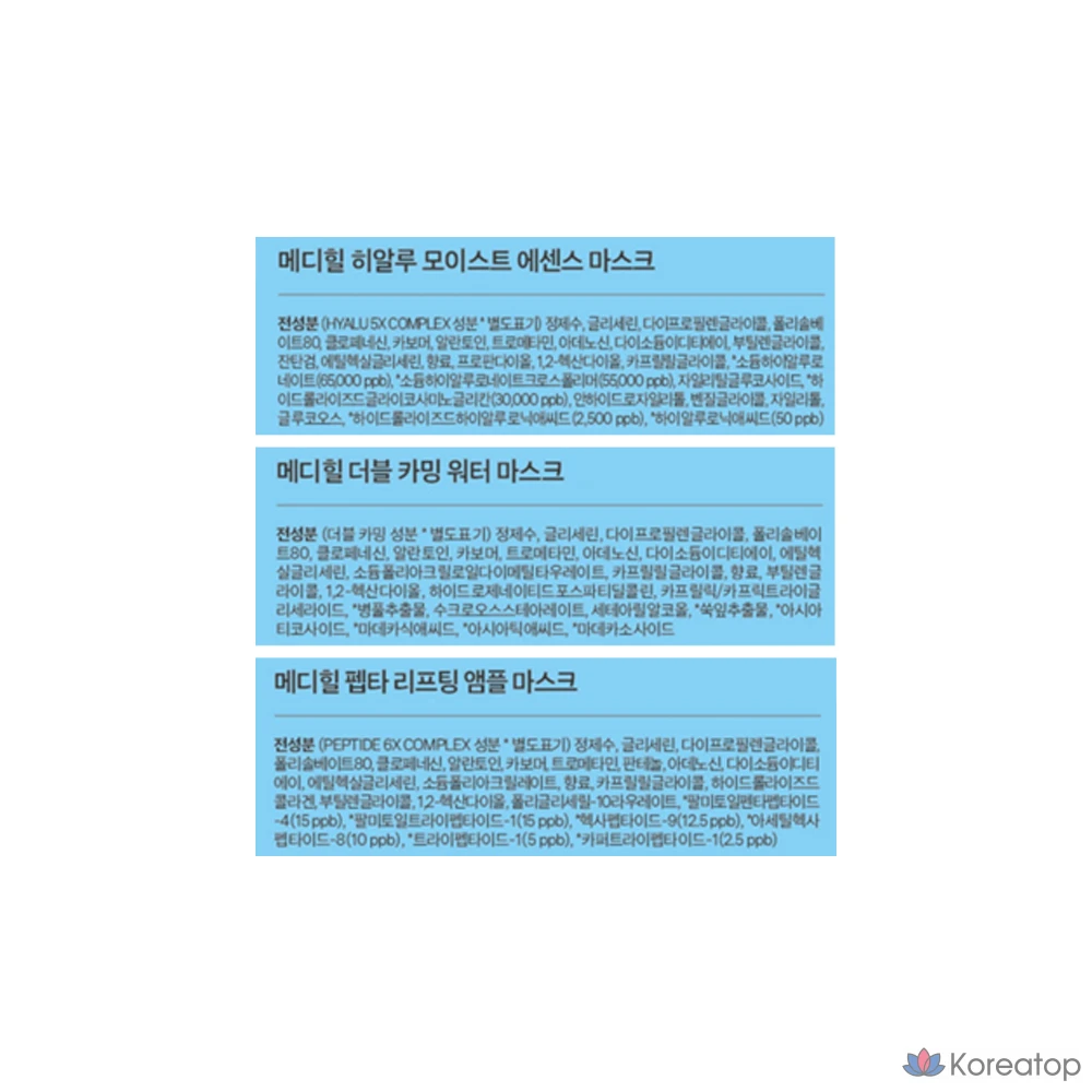 Набор из 3 масок для ежедневного использования Mediheal Daily Solution Mask Pack, 15 штук, 5 упаковок., фото 9