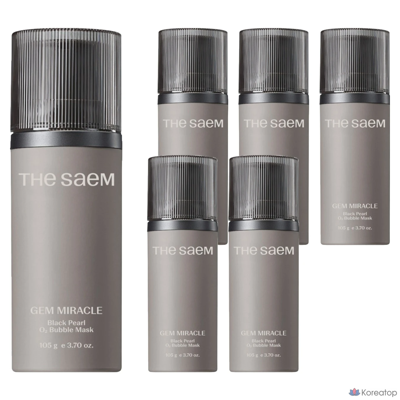 Пузырьковая маска для лица The Saem Gem Miracle Black Pearl O2, 1 упаковка, 6 упаковок