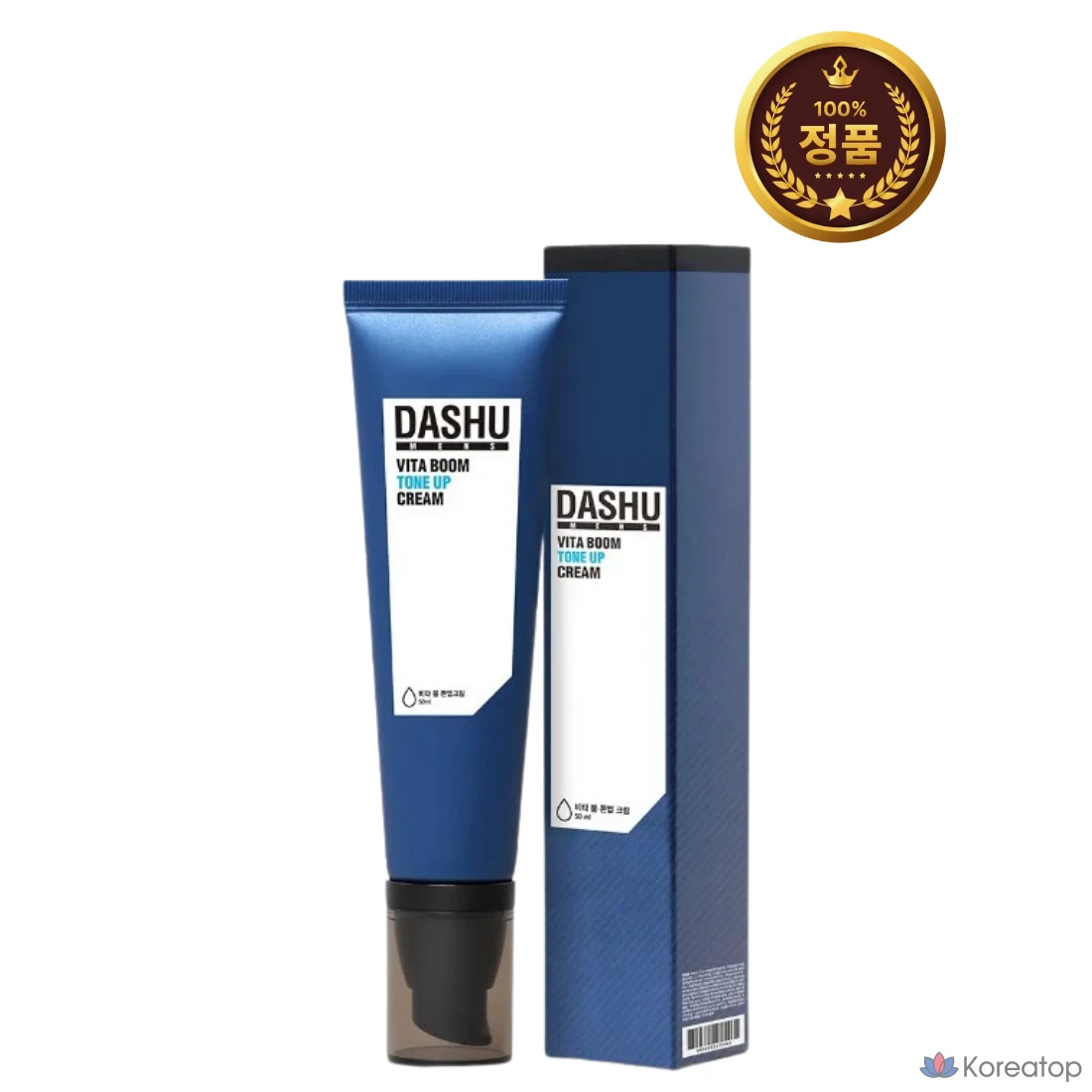 Крем для выравнивания тона кожи Dashu Men's Vita Boom Tone-Up Cream SPF50+ PA++++ 50 мл, белый оттенок, 1 шт.
