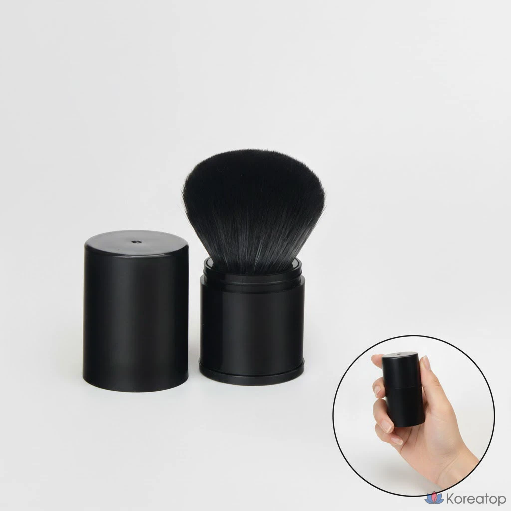 Портативная ультратонкая кисть для румян Jungsaemmool, 1 шт., розовая.