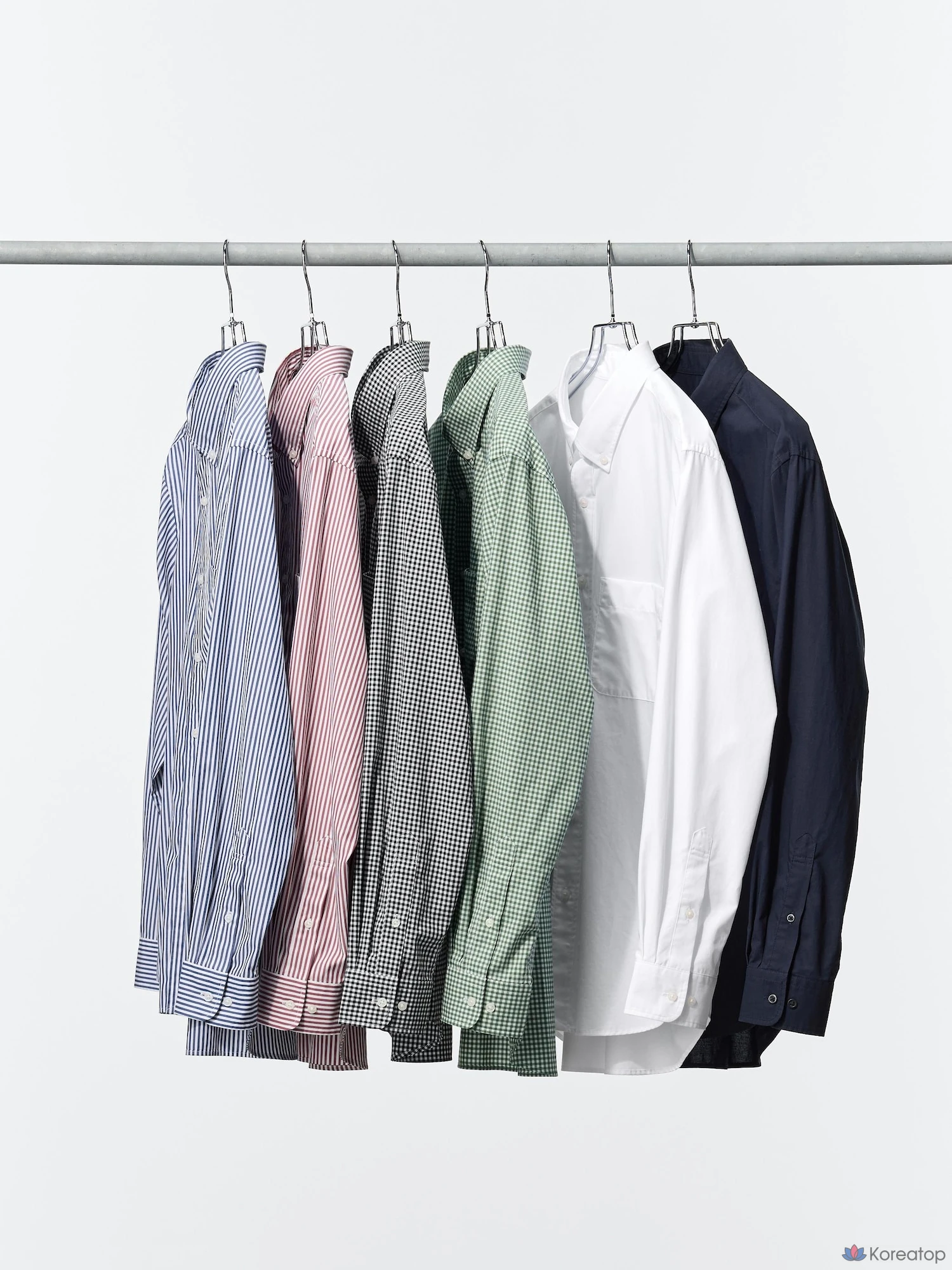 Рубашка Uniqlo Broadcloth Button-Down Collar Shirt