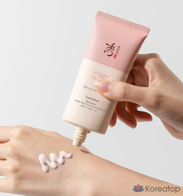 Солнцезащитный лосьон Sooryehan Secret Rose Tone-Up Cover Sun Lotion SPF50+ PA++++, 60 мл, 1 шт.