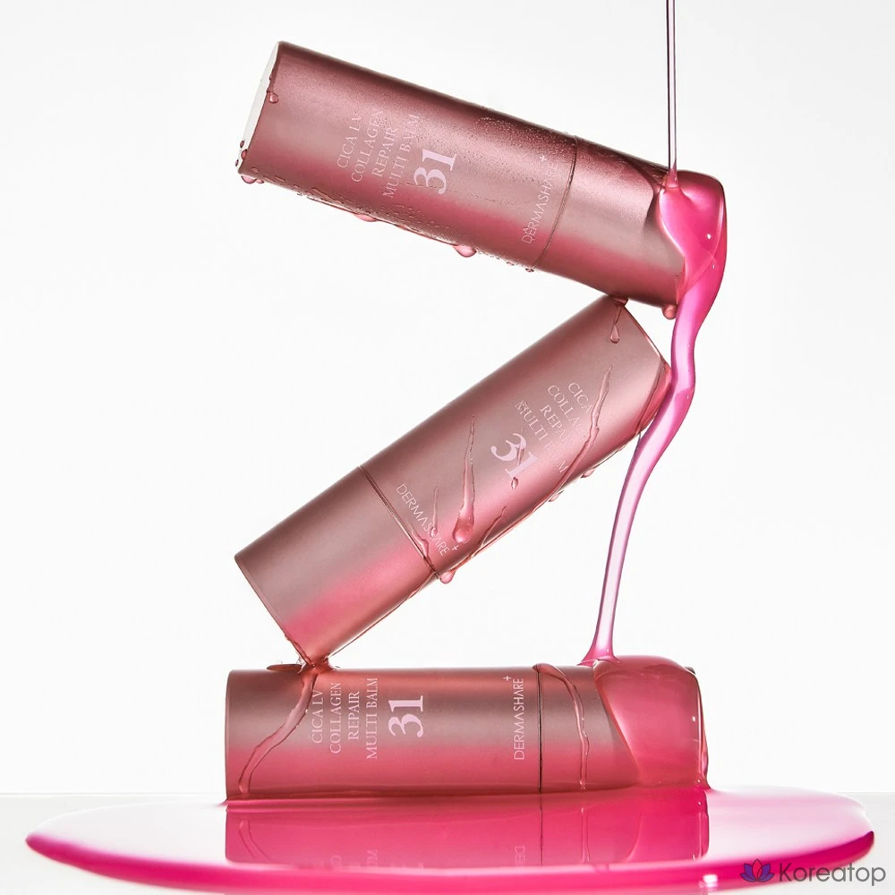 Тональный крем-стик Dermashare Vegan Natural Cover Stick Foundation 14 г + Cica LV Collagen Repair Multi-Balm 11 г, № 21 + Collagen Multi-Balm, 1 шт.