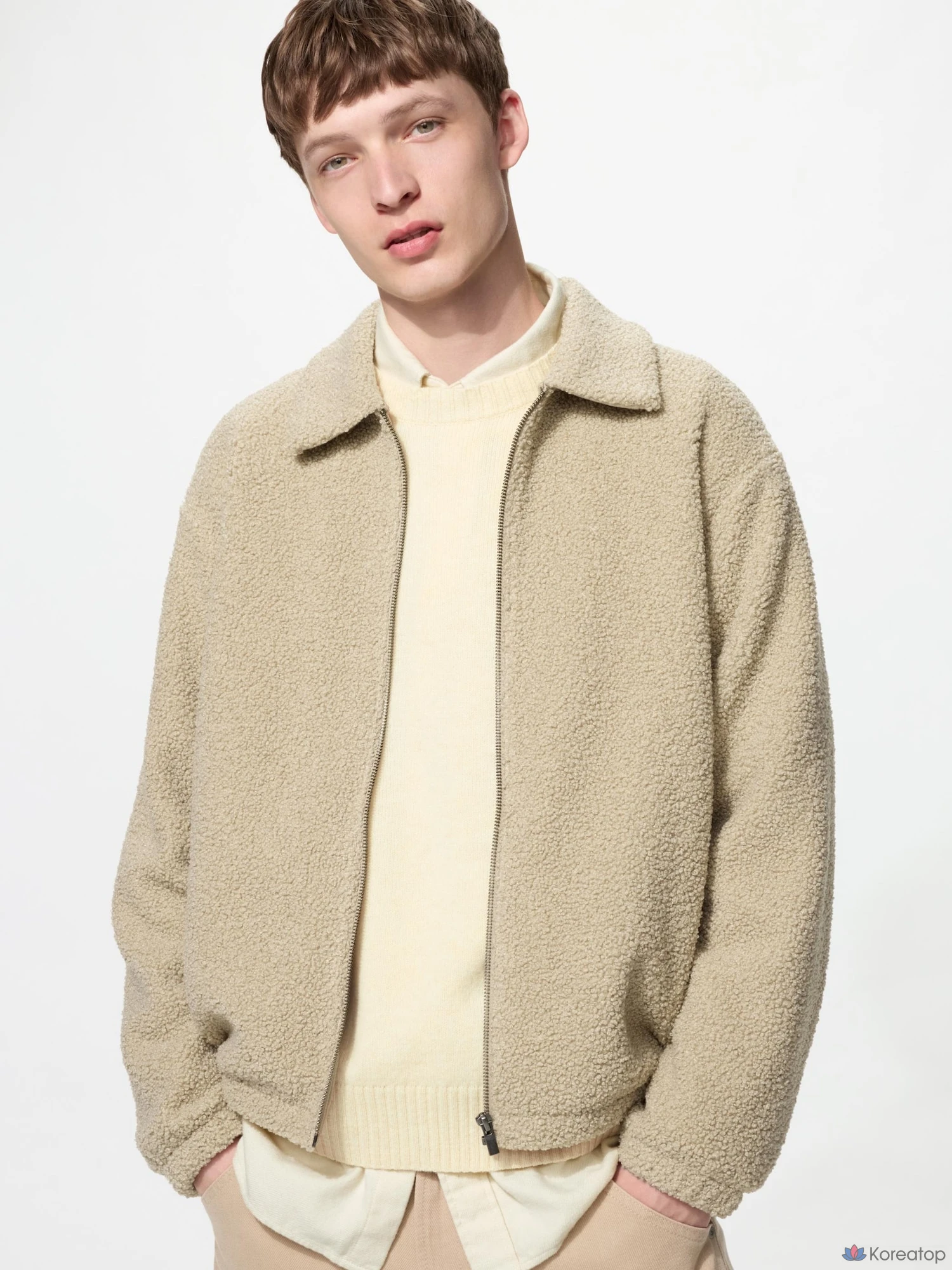 Бомбер Uniqlo Boa Fleece Blouson