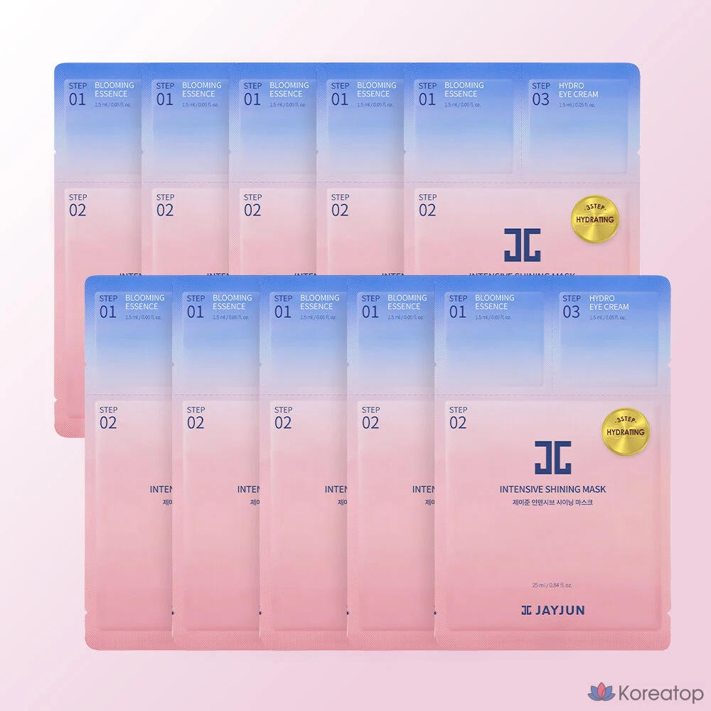 Набор интенсивных сияющих масок для лица Jayjun, 10 штук, 3 упаковки., фото 4