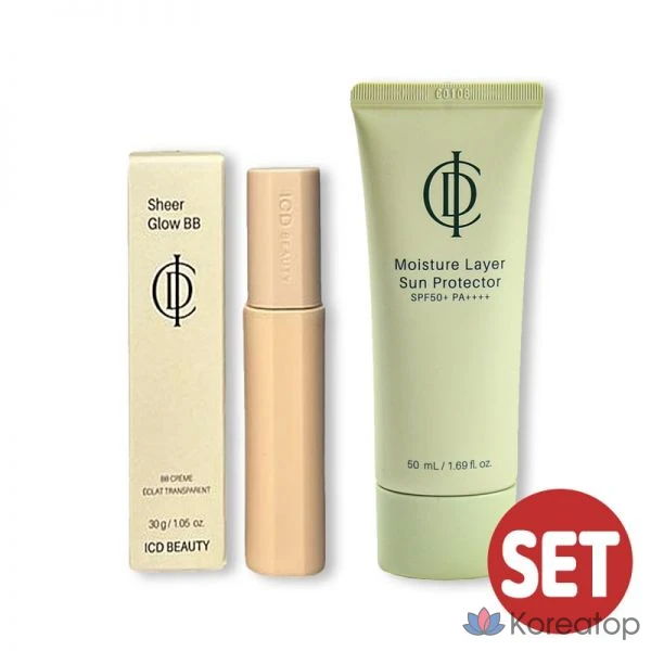 Renewal Aqua Sun Gel Sunscreen + Incellderm BB Cream