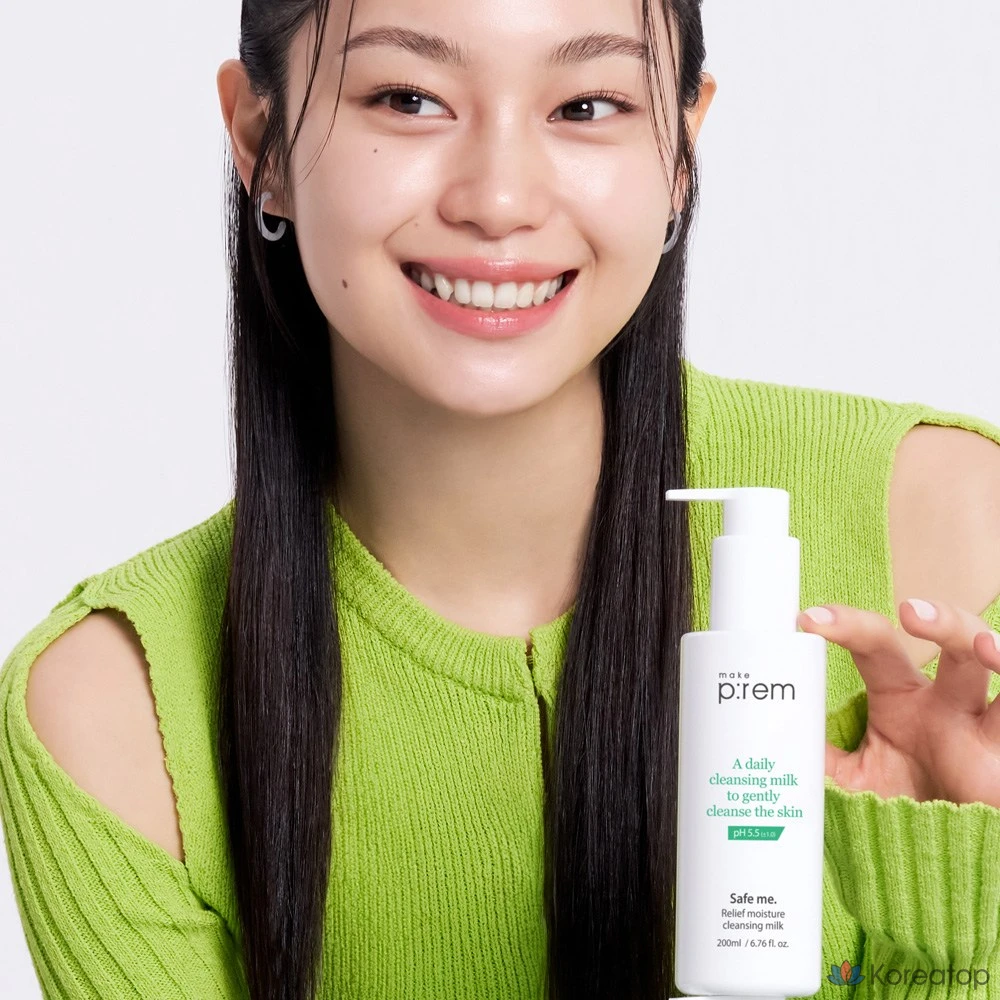 Очищающее молочко MAKE P:REM Safe Moisture, 200 мл, 1 флакон