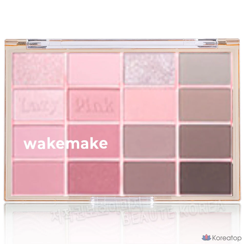 Палетка теней для век WAKEMAKE Soft Blurring Eye Palette, 10 оттенков, оттенок Lazy Pink Blurring, 1 шт.