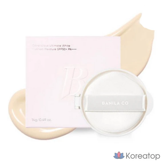 Сменный блок тонального крема Vanillaco Covericious Ultimate White Moisture Cushion Foundation, 14 г, 17 оттенков для светлой кожи, 1 шт.