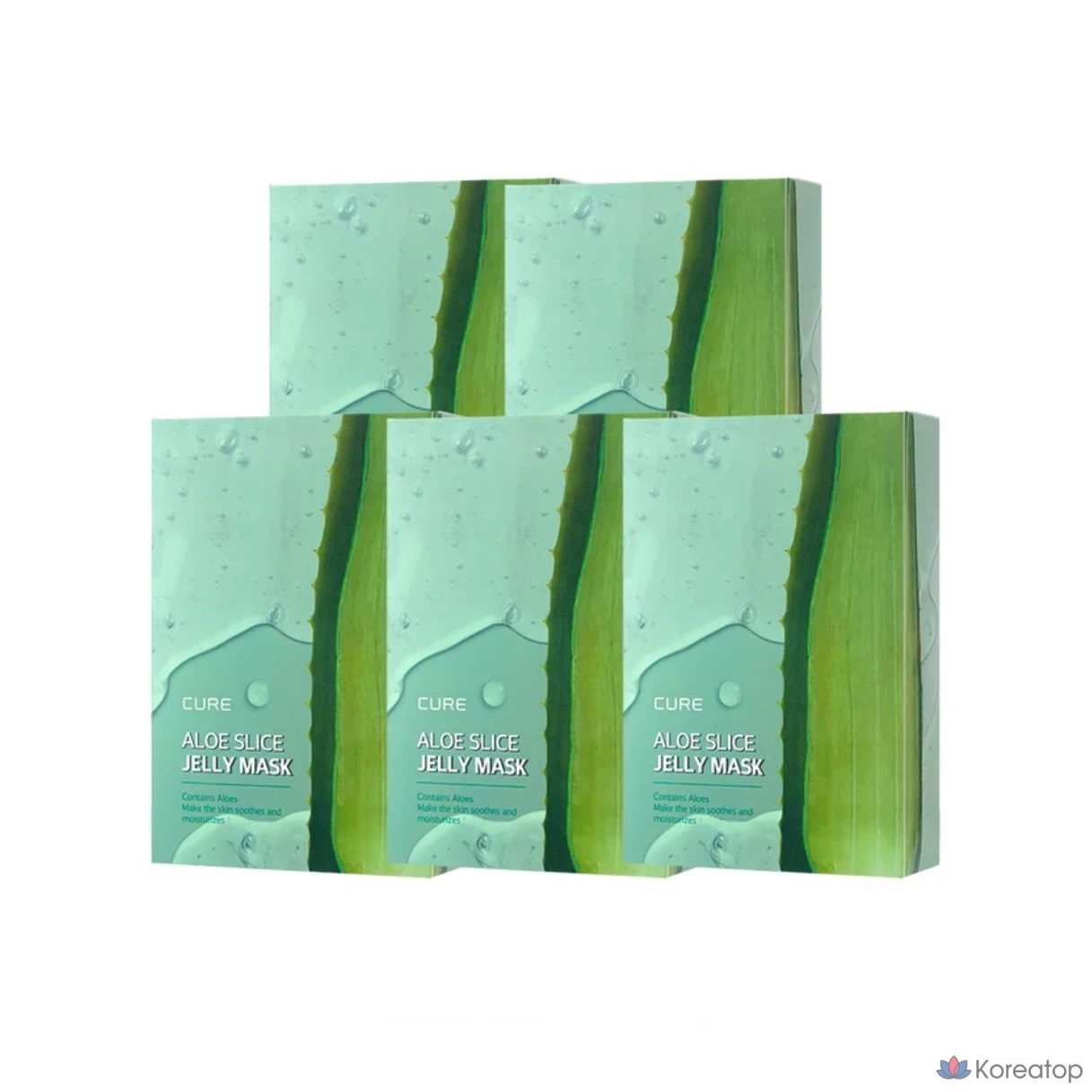 Желейная маска для лица KIM JEONG MOON Aloe La Sense Loe Cure Slice, 300 мл, 10 штук, 5 штук