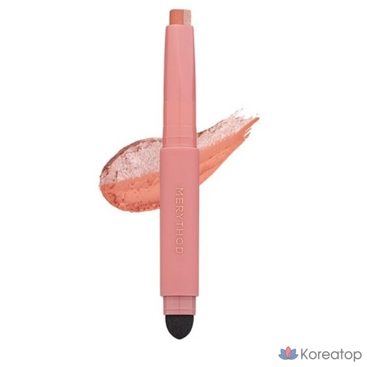Двухцветные тени для век Merythod, оттенок 04 STARLIT CORAL, 1 шт.