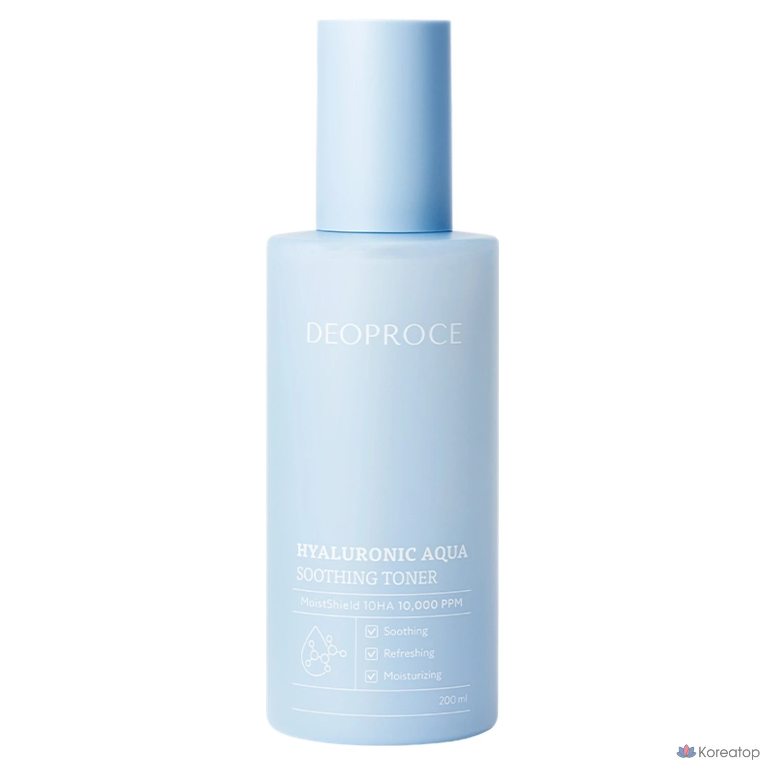 Успокаивающий тоник Deoproce Hyaluronic Aqua, 200 мл, 1 шт.