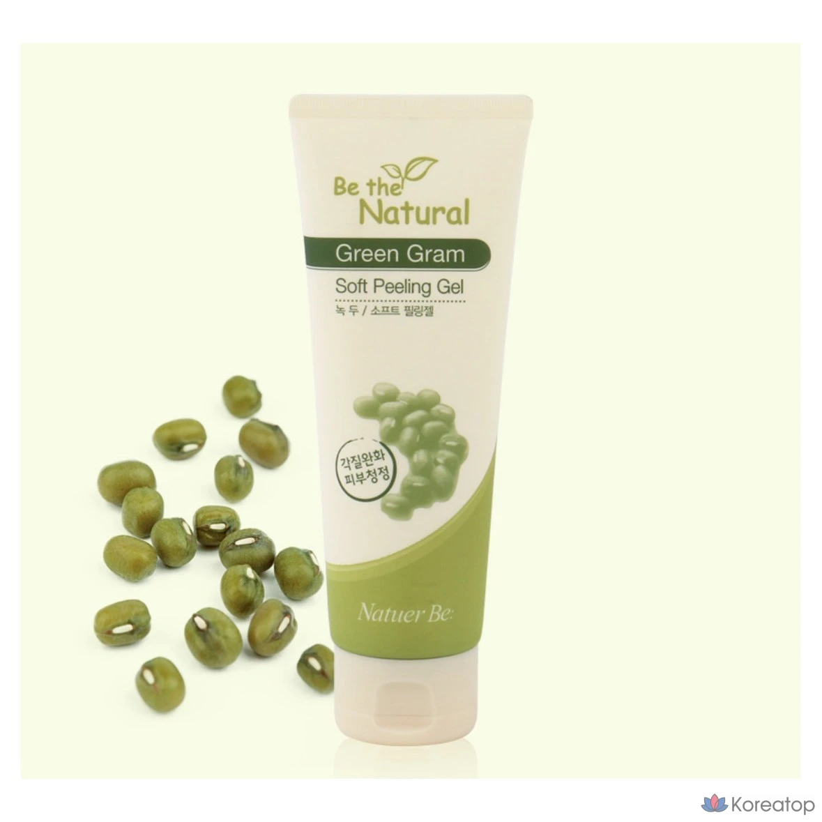 Enprani Nature B The Natural Green Bean Soft Peeling Gel 120ml x2 Отшелушивающий увлажняющий гель для кожи, фото 4