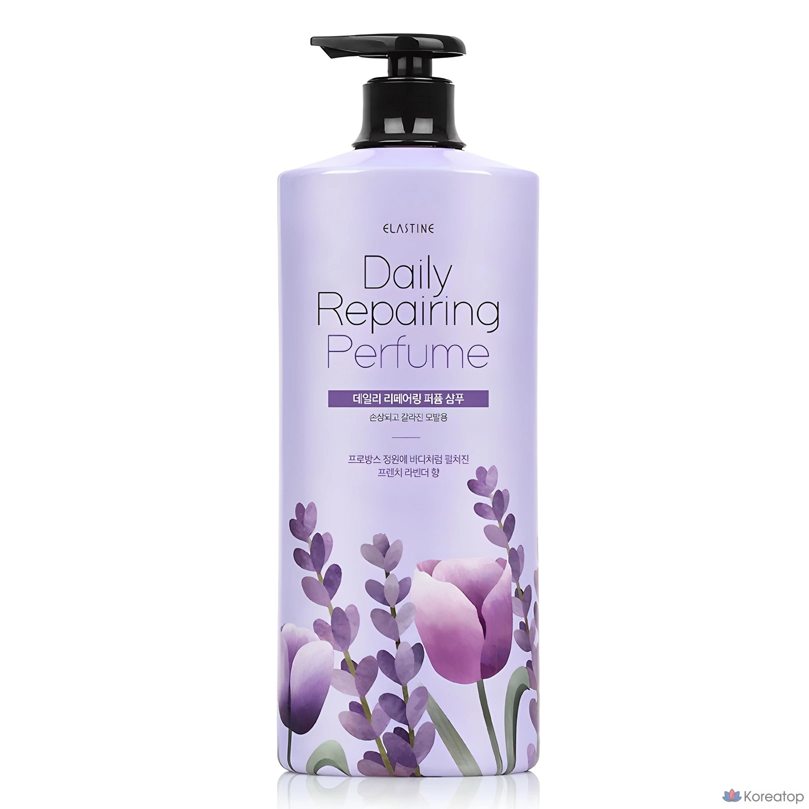 Восстанавливающий парфюмированный шампунь Elastine Daily Repairing с ароматом французской лаванды, 1,1 л, 1 шт.