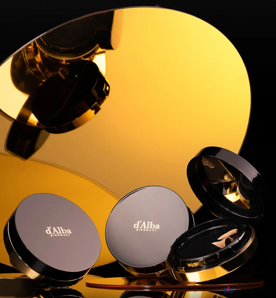 Набор D'alba Skin Fit Grinding Serum Cover Pact 20g + сменный блок 20g, № 23, 1 шт.