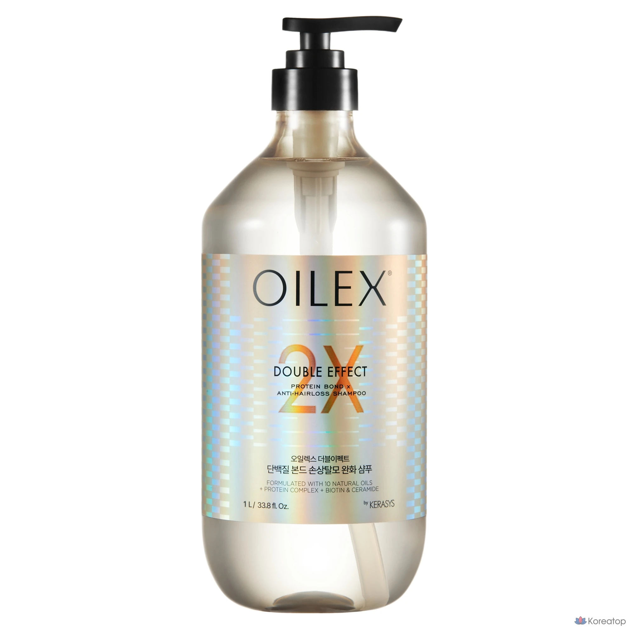 Шампунь KeraSys Oilex Double Effect Damage Care Hair Loss Relief Protein Bond, 1 шт., 1 л.