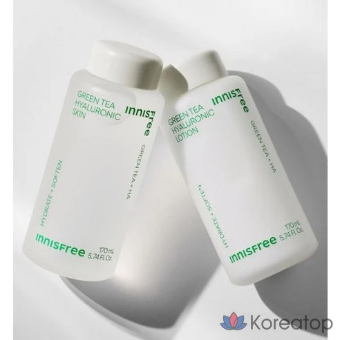 INNISFREE Увлажняющий лосьон для лица Green Tea Seed Hyaluronic Lotion, 170 мл
