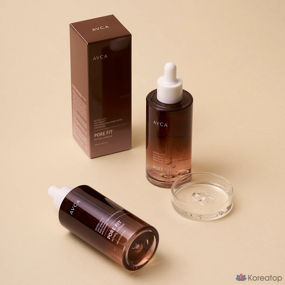 Ампула AVCA Pore Fit Retinol для очищения пор, 100 мл, 1 шт.