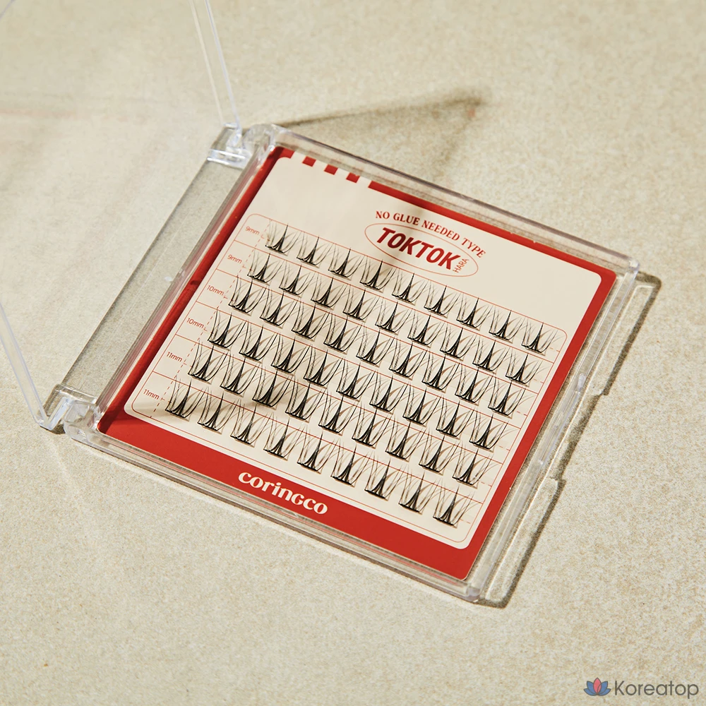 Накладные ресницы Corinco TokTok Hara без клея, цвет Cherry Cock, 1 шт.