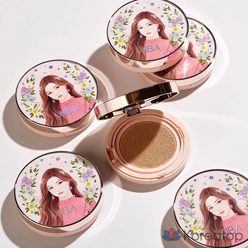 Тональный крем-кушон MIBA Wang Cushion Season 2, 25 г основного продукта + 25 г сменных блоков (2 шт.), № 21 Bright Skin, 1 шт.