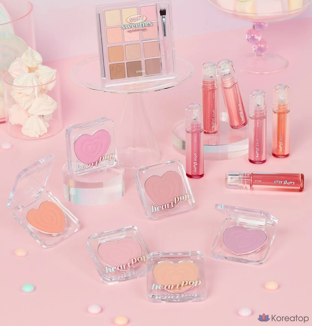 Румяна Etude House Heart Pop, 4 г, оттенок Milk Drizzle, 1 шт., фото 4