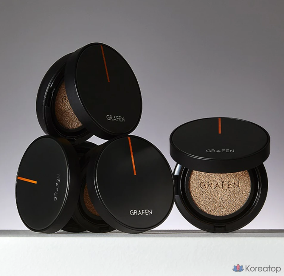 Тональный крем-кушон GRAFEN Men's Handsome Cover Cushion Face Makeup, 14 г, № 3, 1 шт., фото 5